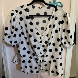 Cute polka dot top
